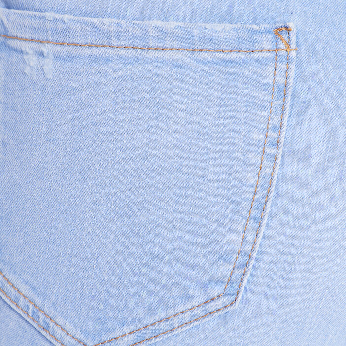 Jeans skinny taille haute denim baby bleu femme