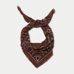 Foulard marron fonc&eacute; femme