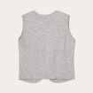 Gilet sans manches ajusté gris clair femme