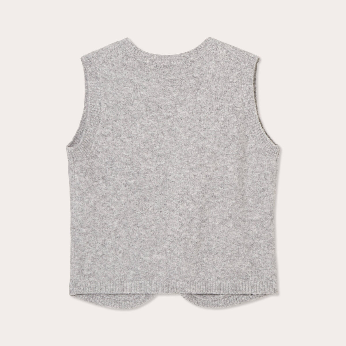 Gilet sans manches ajusté gris clair femme