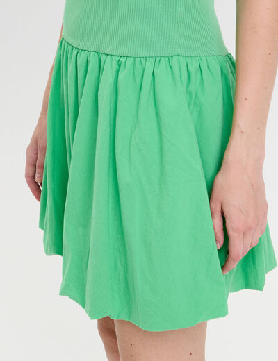 Robe boule 2 en 1 vert femme