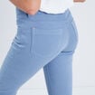 Jeans slim 5 poches bleu femme