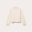 Sweat col montant ecru femme