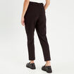 Pantalon paperbag fluide noir femme