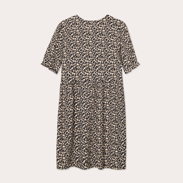 robe evasee manches courtes sable femme Robe évasée manches courtes sable femme