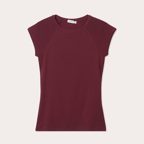 t shirt manches courtes violet fonce femme T-shirt manches courtes violet foncé femme