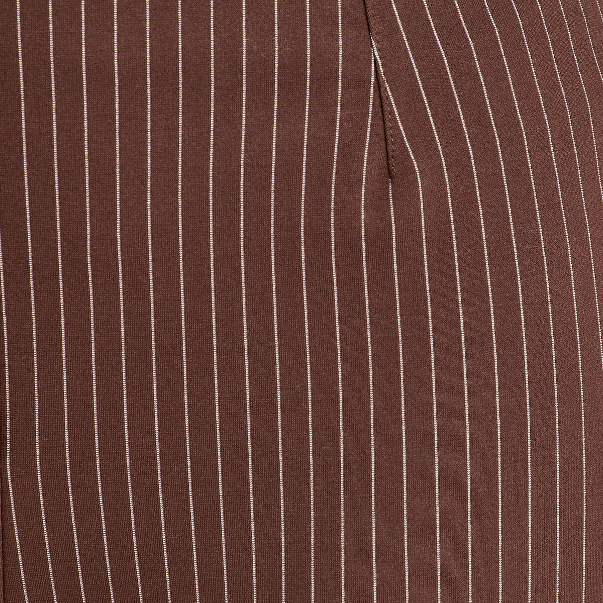 Pantalon jambe large marron chocolat femme