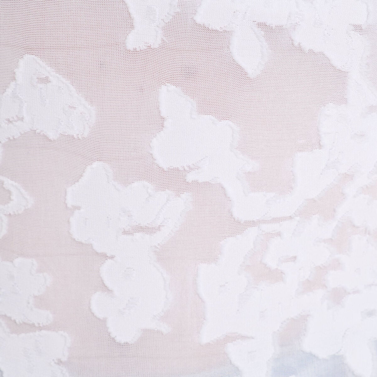 D&eacute;bardeur ajust&eacute; dentelle blanc femme