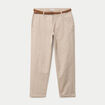 Pantalon chino 7/8&egrave;me beige femme