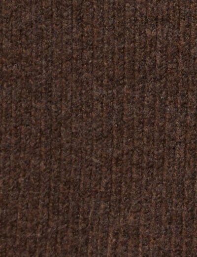 Cache-cou marron fonc&eacute; femme