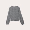 Blouse avec noeuds noir femme