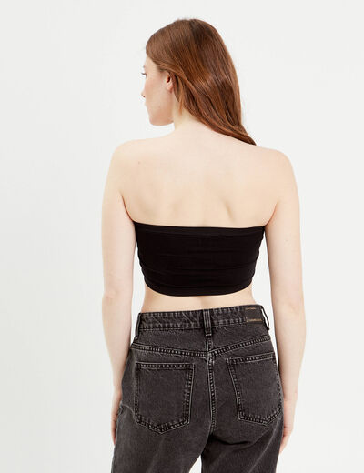 Lot 2 soutiens-gorge bandeau noir femme