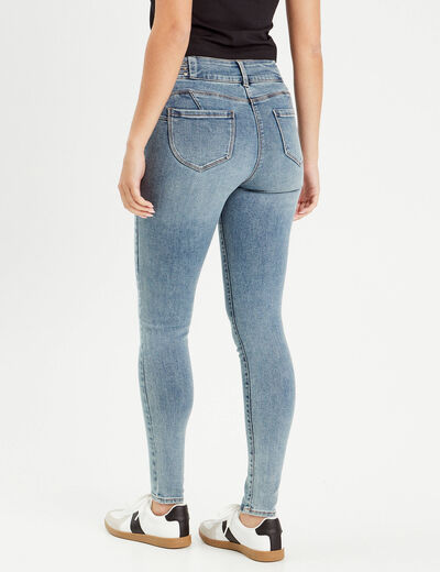 Jeans skinny push up denim double stone femme