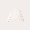 Veste cintrée boutonnée ecru femme