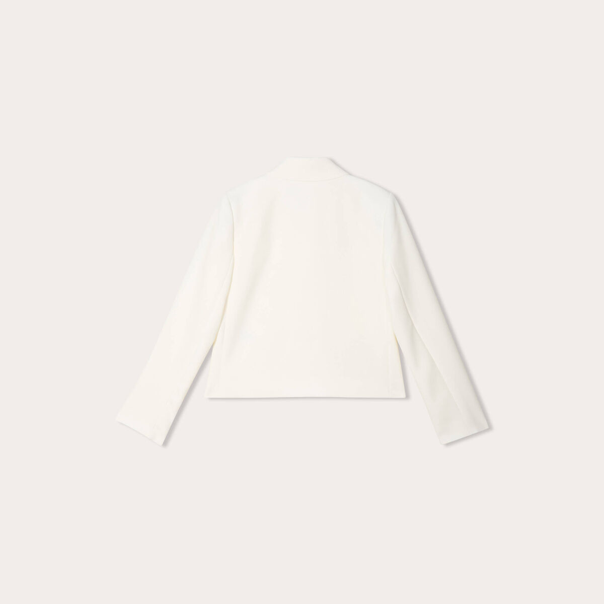 Veste cintrée boutonnée ecru femme