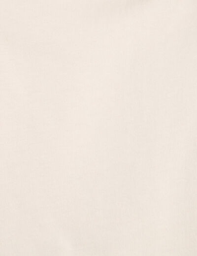 T-shirt manches courtes ecru femme