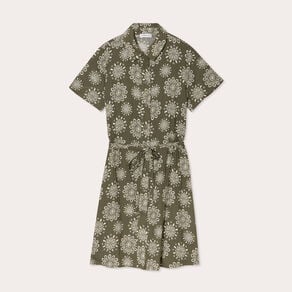 robe chemise droite vert kaki femme Robe chemise droite vert kaki femme