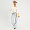 Veste blazer manches longues blanc femme