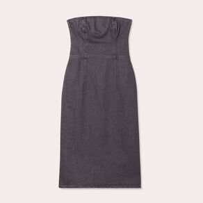 robe bustier moulante en jean denim gris femme Robe bustier moulante en jean denim gris femme