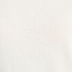 Pull ample cropped manches courtes ecru femme