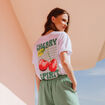 T-shirt manches courtes blanc femme