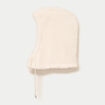 Cagoule duveteuse ivoire femme