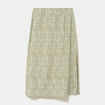 Jupe &eacute;vas&eacute;e longueur 3/4 vert femme
