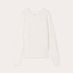 Pull manches longues ecru femme