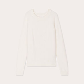 Pull manches longues ecru femme
