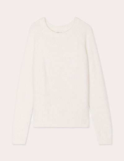 Pull manches longues ecru femme