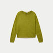 Pull manches longues vert fonc&eacute; femme