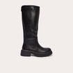 Bottes chelsea crant&eacute;es noir femme