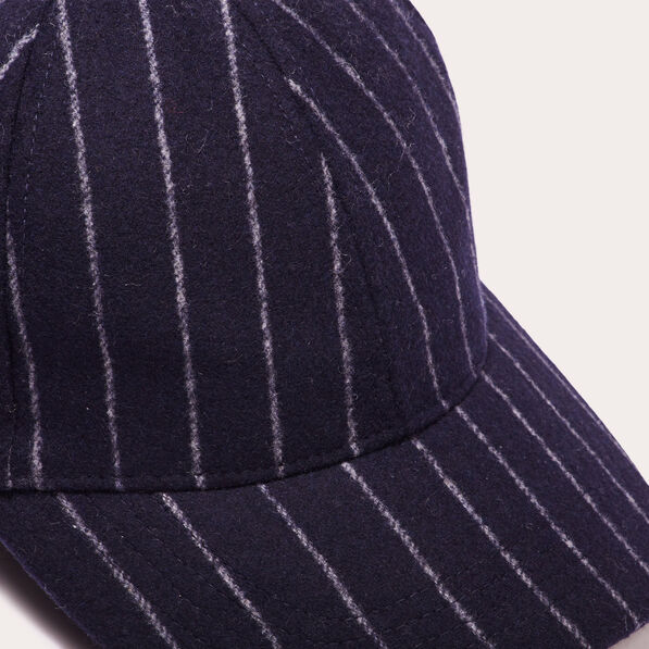 Casquette feutrine bleu marine femme