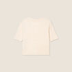 Pull manches courtes sable femme