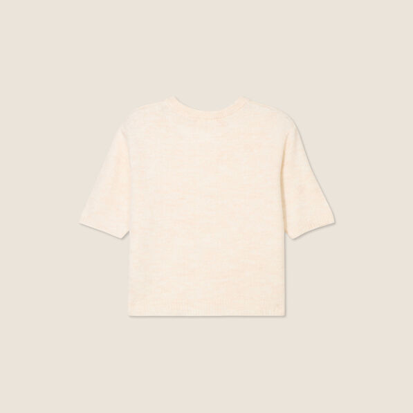 pull manches courtes sable femme Pull manches courtes sable femme