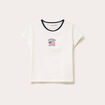 T-shirt manches courtes ecru femme
