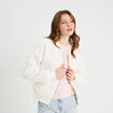 Veste matelassée zippée blanc femme