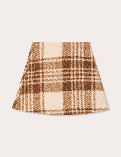 Jupe effet polaire sable femme
