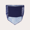 Crop top bandeau bleu marine femme