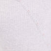 Pull duveteux col rond manches longues gris clair femme