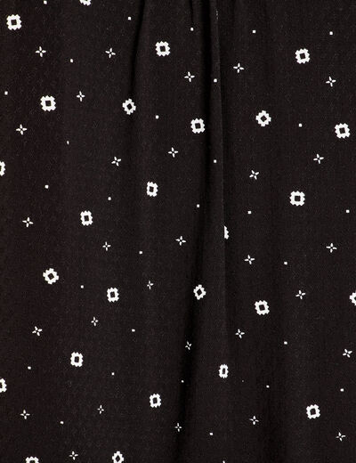 Chemise manches longues noir femme