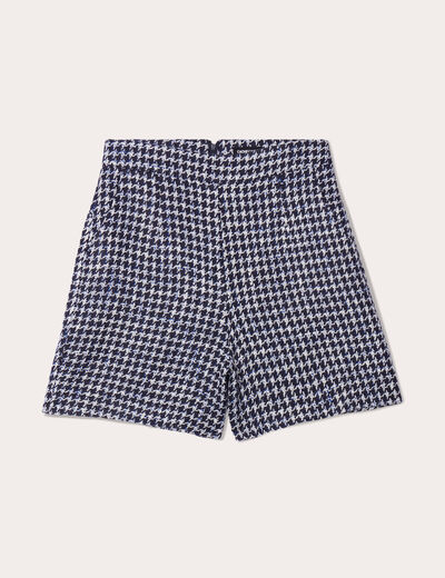 Short large taille haute noir femme