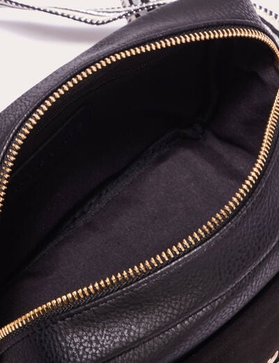 Sac carré en bandoulière noir femme