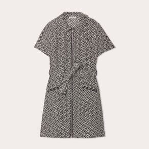 robe droite zippee ceinturee noir femme Robe droite zippée ceinturée noir femme