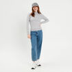 Pull manches longues gris foncé femme