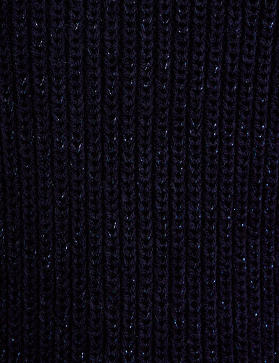 Robe pull d&eacute;tails de boutons bleu marine femme