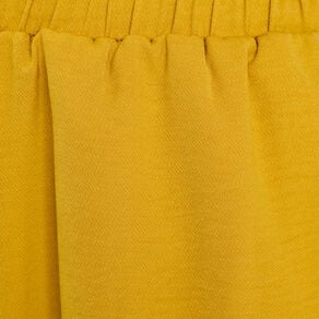 pantalon large fluide jaune citron femme Pantalon large fluide jaune citron femme