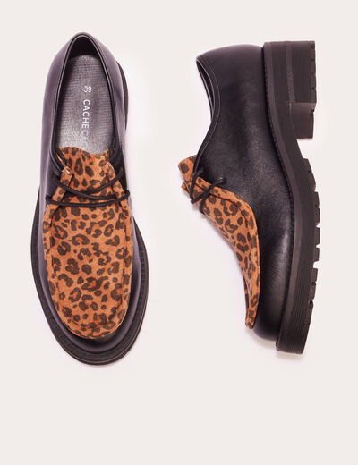 Derbies noir femme