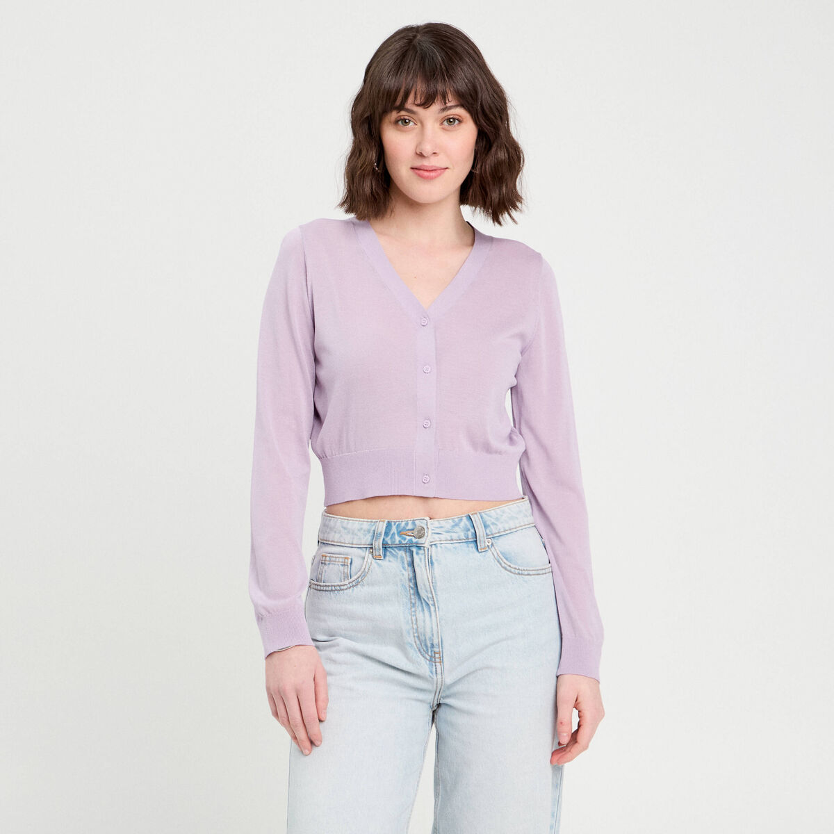 Gilet manches longues parme femme