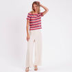 T-shirt manches courtes violet femme